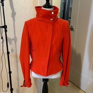 Karen Millen Bold Red High-Collar Blazer
